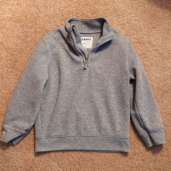 5t Old Navy Gray Quarter zip - Picture 1 of 4